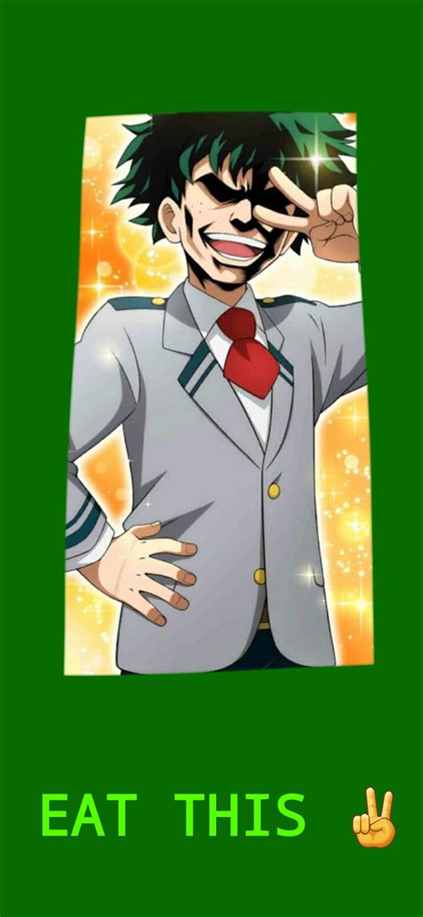 EAT THIS, deku, funny, mha, HD phone wallpaper | Peakpx