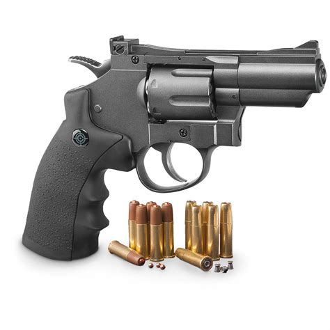 Crosman Co Dual Ammo Full Metal Revolver Air Gun Pistol Bb Pellet ...