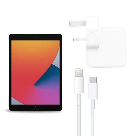 Official Apple iPad 10.2" 2021 9th Gen. 30W Fast Charger & 1m Cable