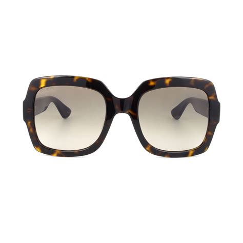 Women's Web Rectangular Sunglasses // Blue + Red - Gucci - Touch of Modern