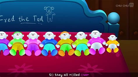 Ten In The Bed Nursery Rhyme With Lyrics Cartoon Animation Rhymes ...