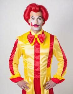 Ronald Mcdonald Costume Men. Face Swap. Insert Your Face ID:957555