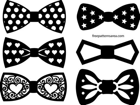 SVG Vectors & Templates of Bow Tie Silhouette Images