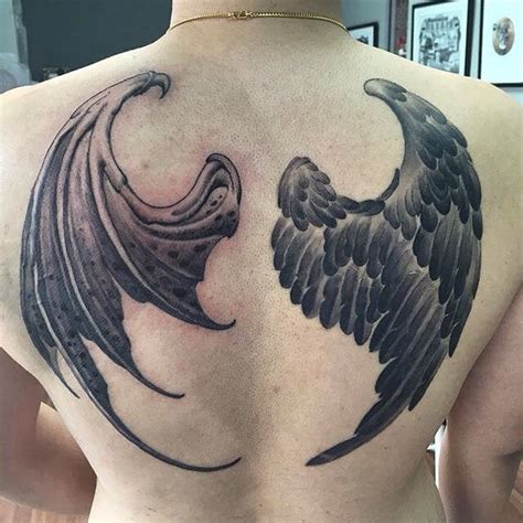 Borneo Ink Tattoo on Instagram: “Angel demon wings done by @tattoos_by ...