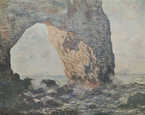 Monet, Claude - The cliffs of Etretat (La Manneporte) [1]-12 Inch BY 18 ...