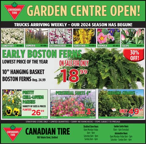 Garden Centre Open!, Canadian Tire Garden Centre