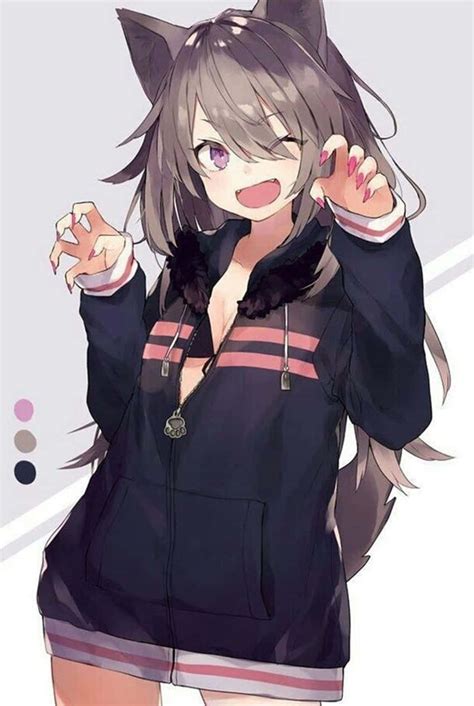 [100+] Cute Anime Wolf Girl Wallpapers | Wallpapers.com