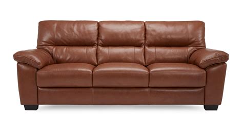 Dalmore 3 Seater Sofa Brazil with Leather Look Fabric | DFS