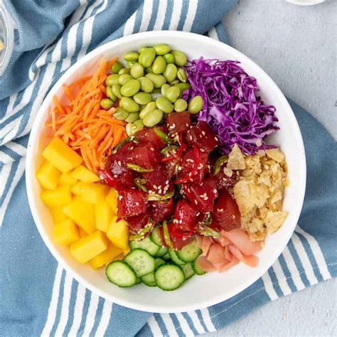 Ahi Tuna Poke Bowl Recipe - The Flavor Bender