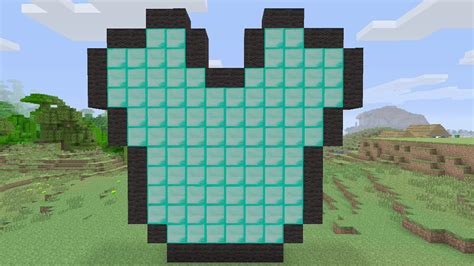 Minecraft Tutorials - Diamond Chestplate Pixel Art - YouTube