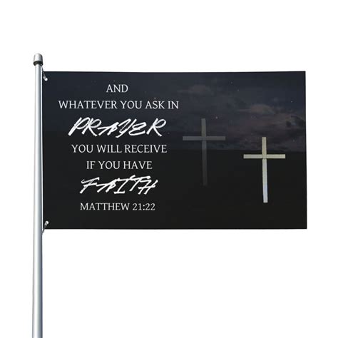 VIVACITE Christian Flag 3x5 Garden Decor Outdoor Patio Decor Front ...