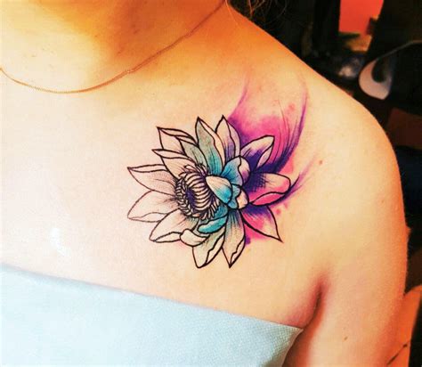 Lotus Flower tattoo by Anastasia Agapova | Photo 23476