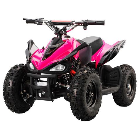 MotoTec 24V Kids Battery Powered ATV Four Wheeler V2 Pink - Walmart.com ...