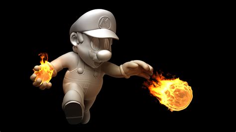 ArtStation - Mario with fireball