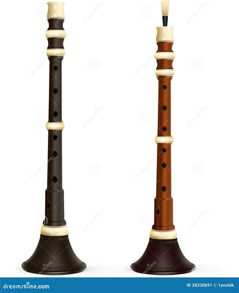 Breton Bombarde - Traditional Musical Instrument Stock Image - Image ...