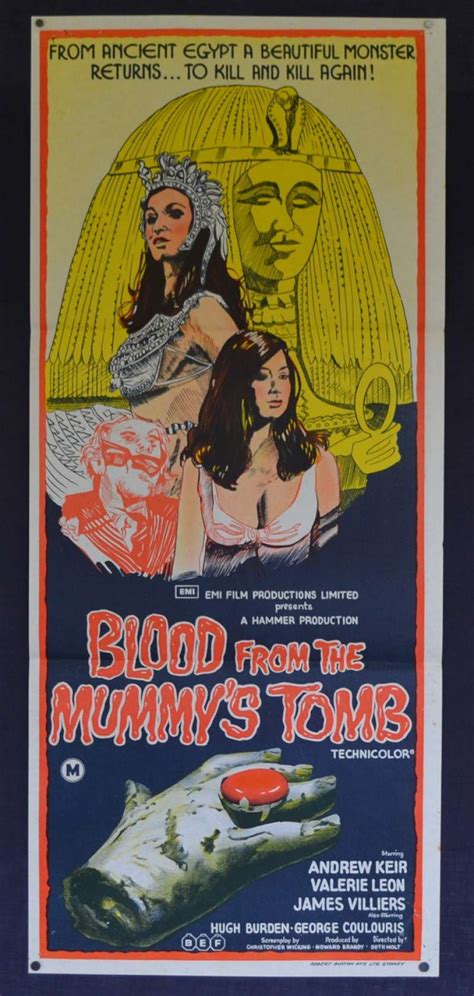 All About Movies - Blood From The Mummy's Tomb Poster Daybill Original ...