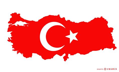 Diseño De Bandera De Silueta De Turquía - Descargar Vector