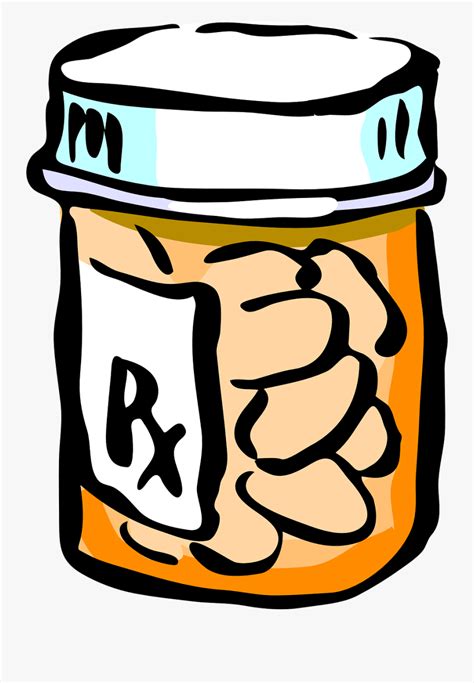 Cartoon Pill Bottle Transparent Background , Free Transparent Clipart ...