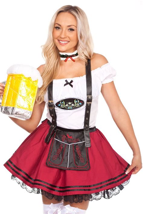 Deluxe Bavarian Beer Girl Oktoberfest Costume | costumesinaustralia