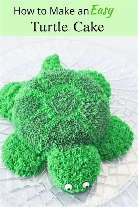 How to Make an Easy Turtle Shaped Cake - Motherhood Life Balance