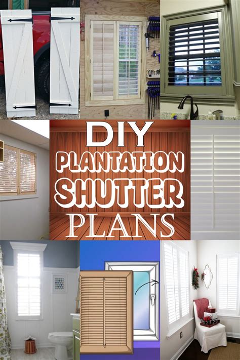 12 DIY Plantation Shutter Plans For Adding Sight To Walls - DIYnCrafty