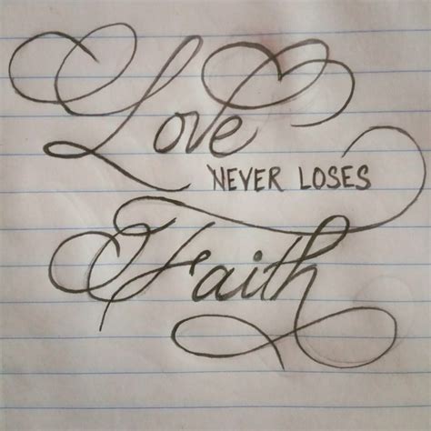 Love never loses faith #calligraphy #pencilcalligraphy #pencil # ...