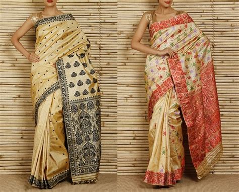 Assam silk or Muga silk Sarees - FashionBuzzer.com