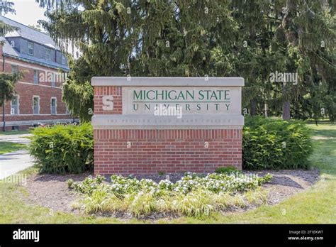 Michigan State University Campus Stock Photo - Alamy