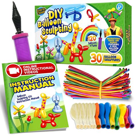 Buy DIY Balloon Animal Kit for beginners. Twisting & Modeling balloon ...