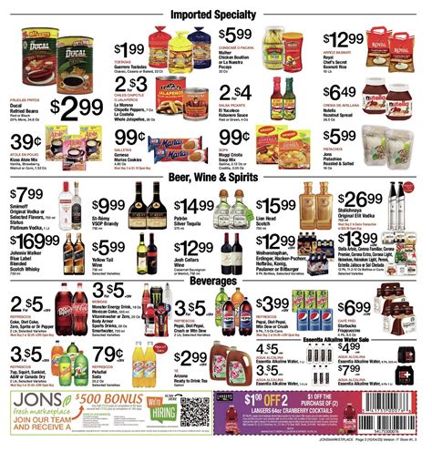 Jons Weekly Ad Oct 04 – Oct 10, 2023