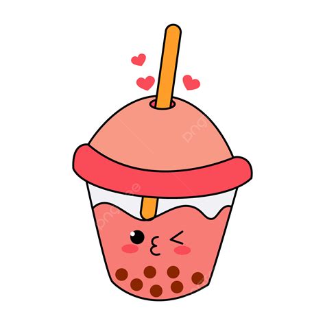 Cute Boba Drink Flat Illustration Vector, Boba, Boba Drink, Cute Boba ...