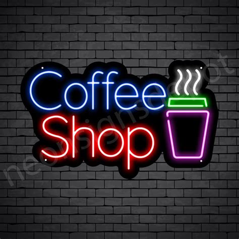 Coffee Neon Sign For Home / Coffee 5 cents Vintage Reproduction LED ...