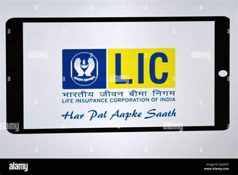 Life Insurance Corporation of India (LIC) logo is seen on the ...