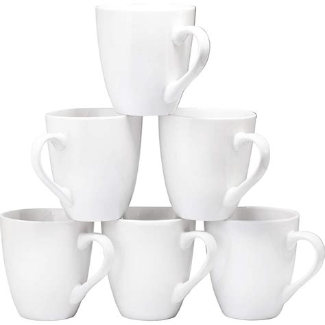 Coffee Mug Set Set of 6 Large-sized 16 Ounce Ceramic Coffee Mugs ...