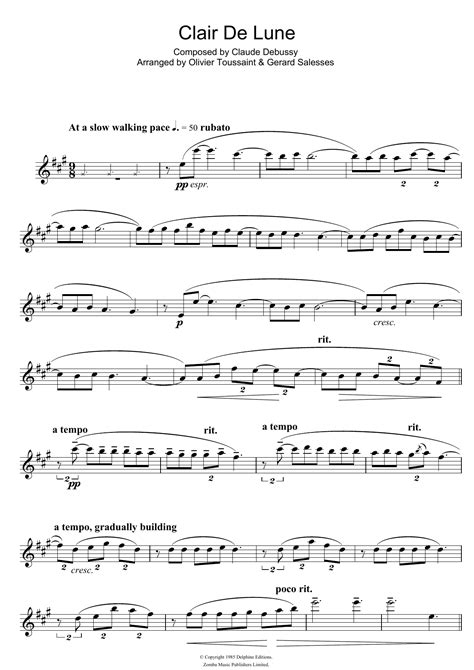 Claude Debussy - Clair De Lune at Stanton's Sheet Music