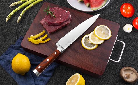 Amazon.com: BYkooc Chef Knife - 8 Inch Pro Kitchen Chef Knife High ...