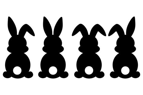 Bunny Silhouette Printable - Printable Templates