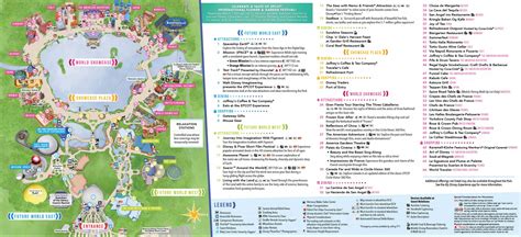 Epcot Flower & Garden Festival Map at Walt Disney World