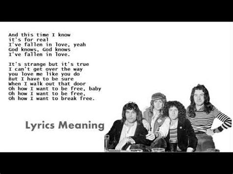 Queen - I Want To Break Free | Lyrics Meaning - YouTube