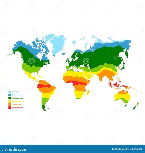 Map Showing Climate Zones