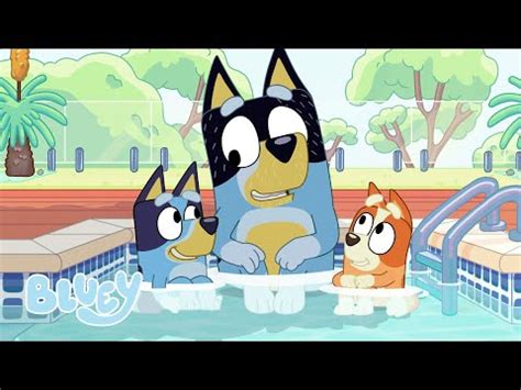 Bandit, Bluey and Bingo go to the Pool | The Pool | Bluey - YouTube