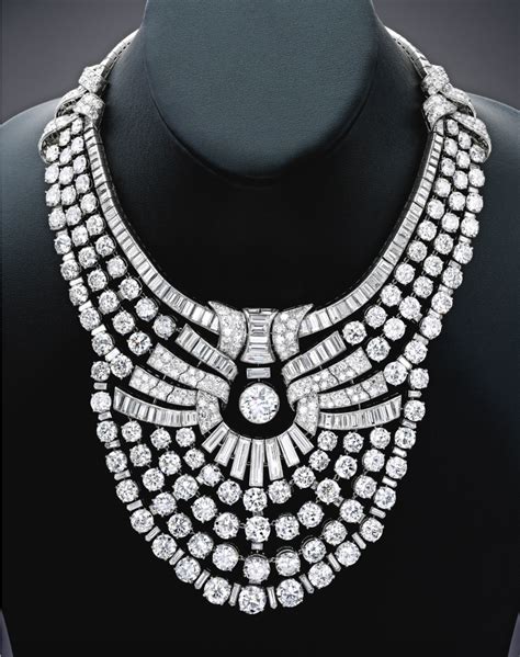 Platinum Necklace studded with Solitaires Auctioned for Over $4 Million ...