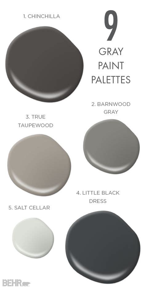 You simply can’t beat these 9 gray paint palettes from BEHR Paint ...