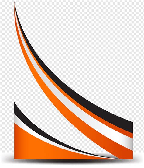 Orange simple curve border, orange, simple, curve png | PNGWing