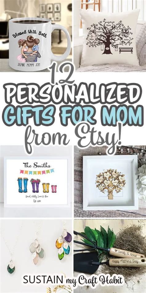 12 Thoughtful Personalized Gifts for Mom – Sustain My Craft Habit