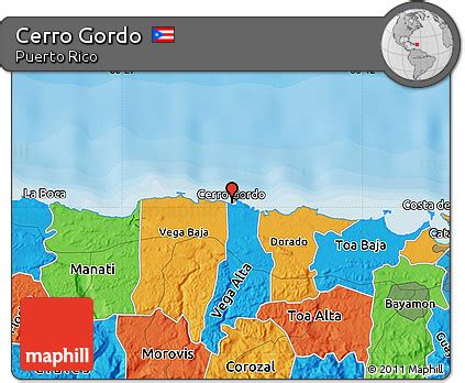 Free Political Map of Cerro Gordo