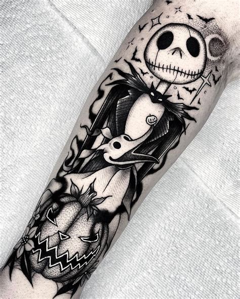 Tatuagem de Jack Skellington | Sleeve tattoos, Halloween tattoos sleeve ...