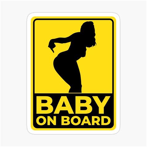 Funny Baby On Board Sticker by vonkhalifa15 | Funny babies, Funny ...