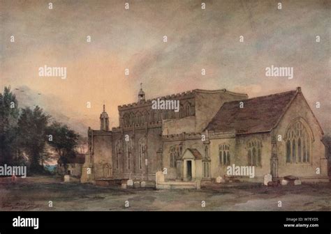 'East Bergholt Church from the South-East', 1811. Artist: John ...