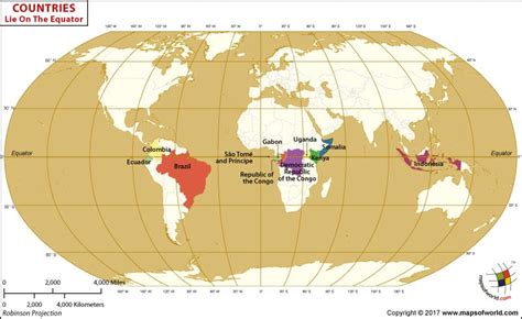 Countries on the Equator | What is Equator